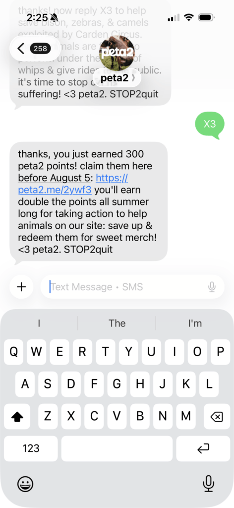 PETA owned image for the reply X 7-22-2026 mission