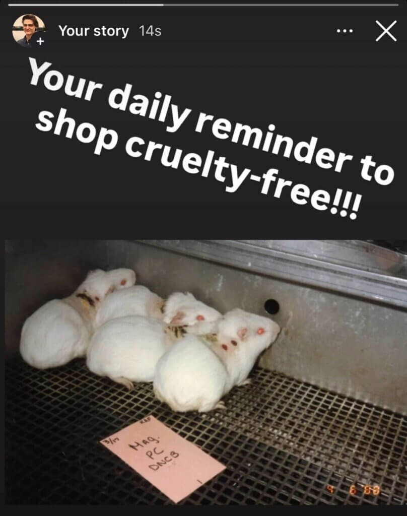 PETA owned image for the Show Cruelty-Free mission