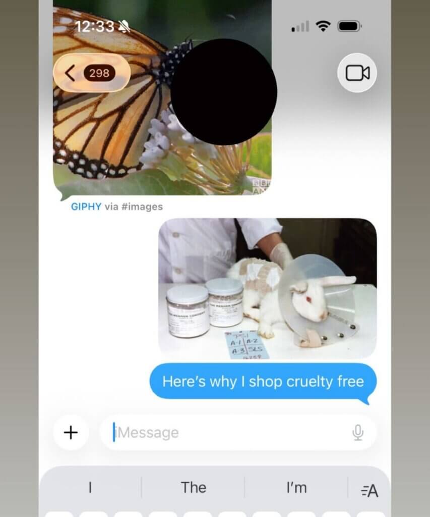 PETA owned image for the Show Cruelty-Free mission