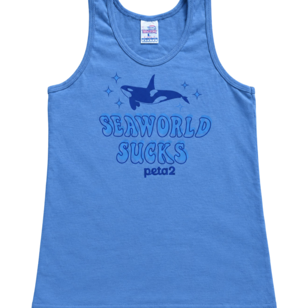 'seaworld sucks' tank